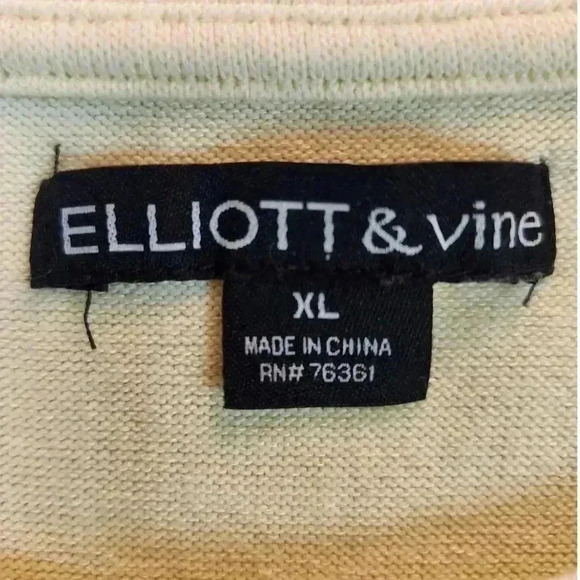 Elliott & Vine Sweater Size XL Soft Yellow Cream Puff Top Longsleeve *See Descri - Picture 3 of 14